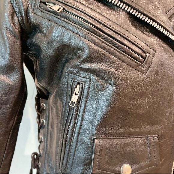 Milwaukee Leather LKL2700 Womens Classic Black Premium Leather Motorcycle Jacket - Picture 3 of 15